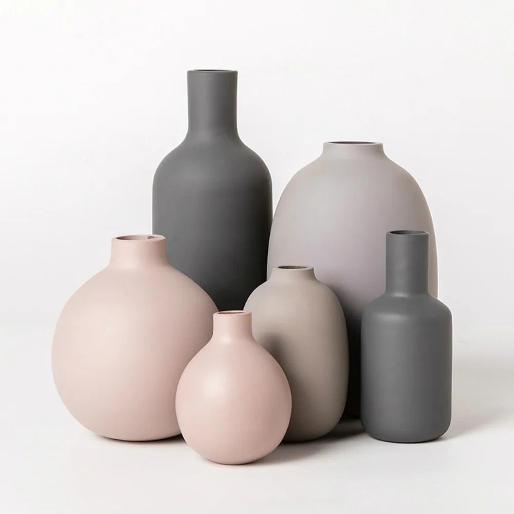 Matte Finish Ceramic Vases