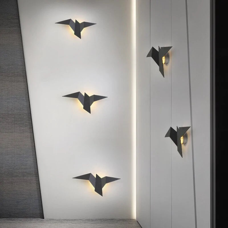 Origami Bird Wall Lamp