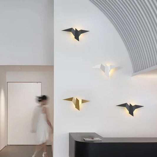 Origami Bird Wall Lamp