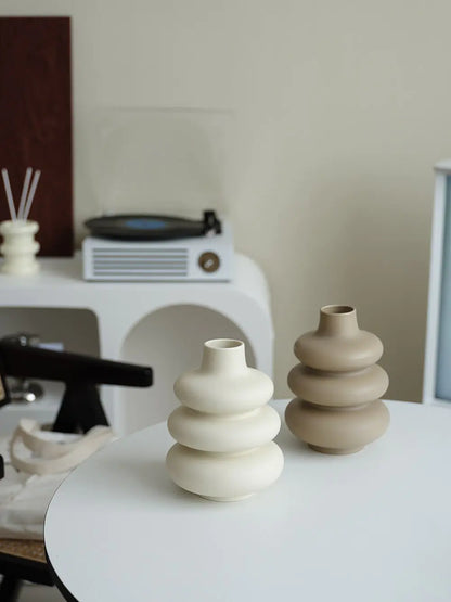 Tiered Ceramic Vase