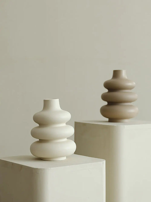 Tiered Ceramic Vase