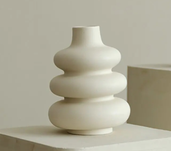 Tiered Ceramic Vase