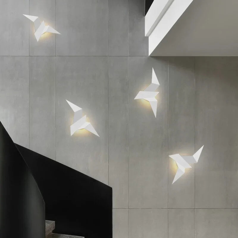 Origami Bird Wall Lamp