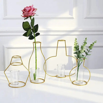 Minimalist Metal Flower Frame
