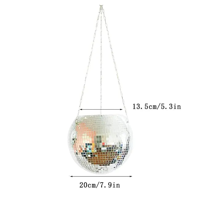 Hanging Disco Ball Planter