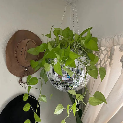 Hanging Disco Ball Planter