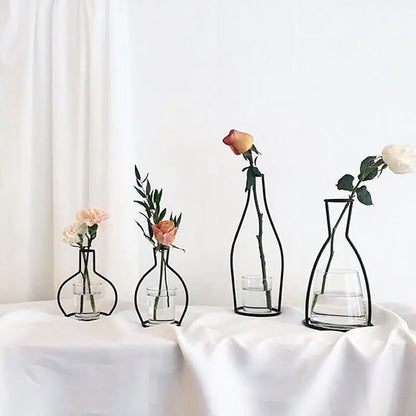 Minimalist Metal Flower Frame