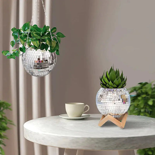 Hanging Disco Ball Planter